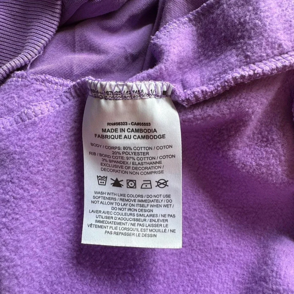 Nike Purple Hooded Sweatshirt Women's Size Large Hoodie Stretch Sports Workout